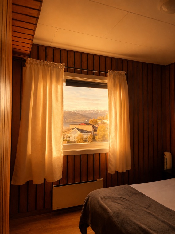 Double room — utsikt fra rommet — Terråk Gjestegård